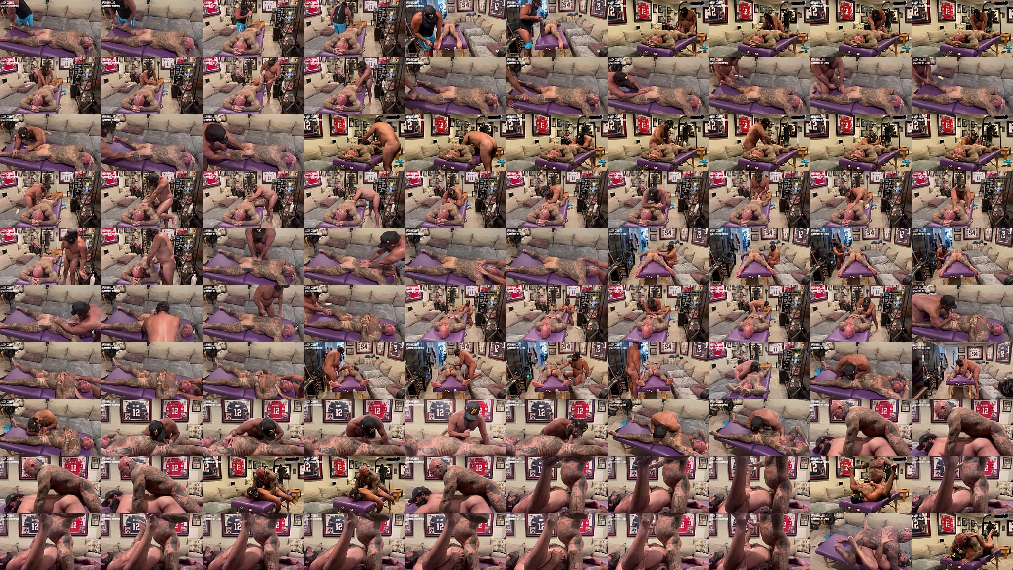 Interracial Massage and Fuck with Oscar Bear 预览图