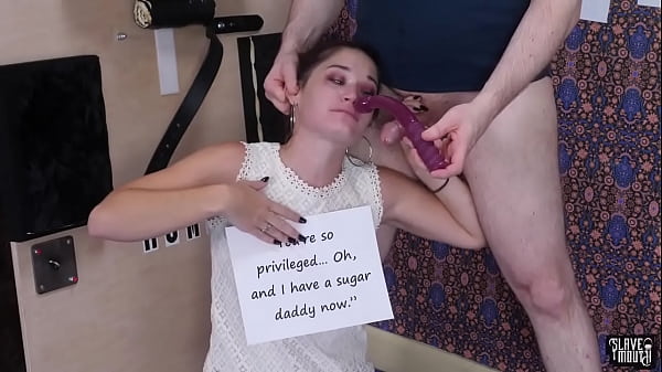 Bad behaved teen gets gagged