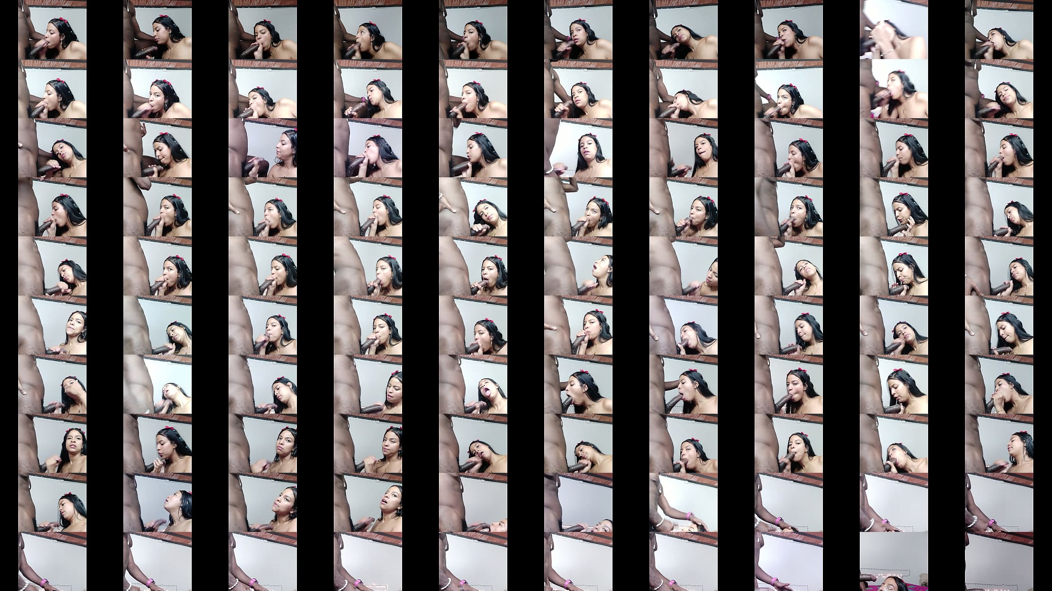 She loves to suck my huge cock and I end up filling her cute little face with cum 预览图