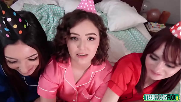 Leana Lovings, Violet Gems, Reese Robbins In Birthday Burglar Surprise
