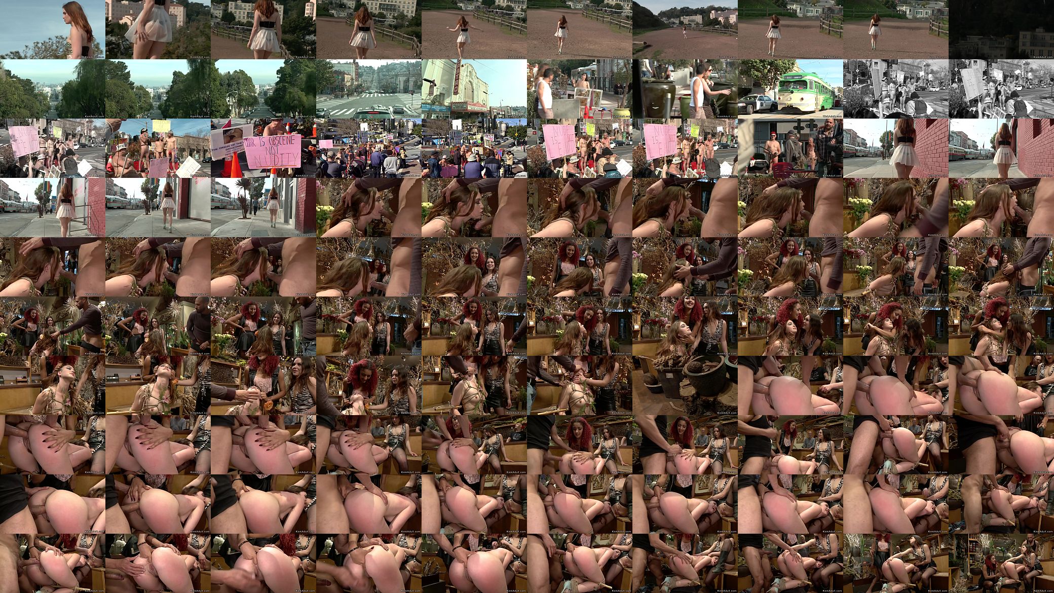 Tied up sub anal fucked interracial public 预览图