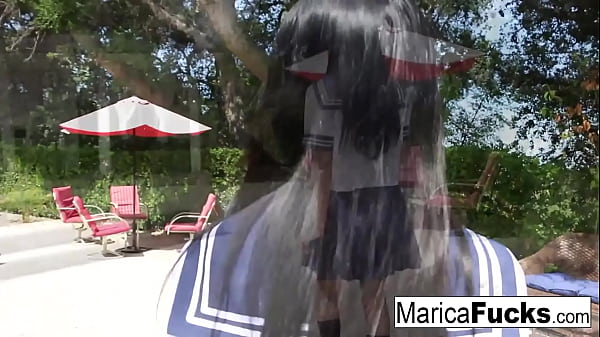 Sexy Marica walks through the house before masturbating
