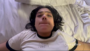 She couldn’t take my big cock in doggy so I fucked her missionary and came inside