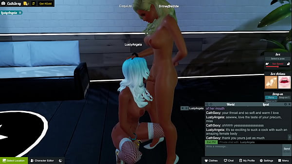 3DXChat -BR TG CathSexy and LustAngela  from WB in very hot sex