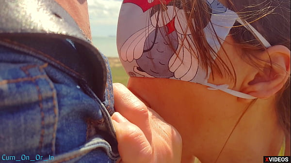 Stranger cum in my panties on the beach Ricky public creampie
