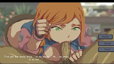 HENTAI GAME - after saving her from a swarm of aliens, she sloppy sucks me dry and drinks cum - Swarm Bunker Hentai Scene