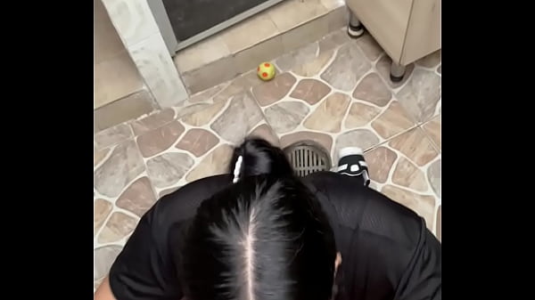My step cousin wants me to fuck her in the yard while my step uncles went out