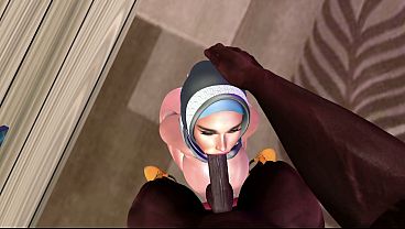 Second Life Black man fucks muslim woman on a bean bag 24 min