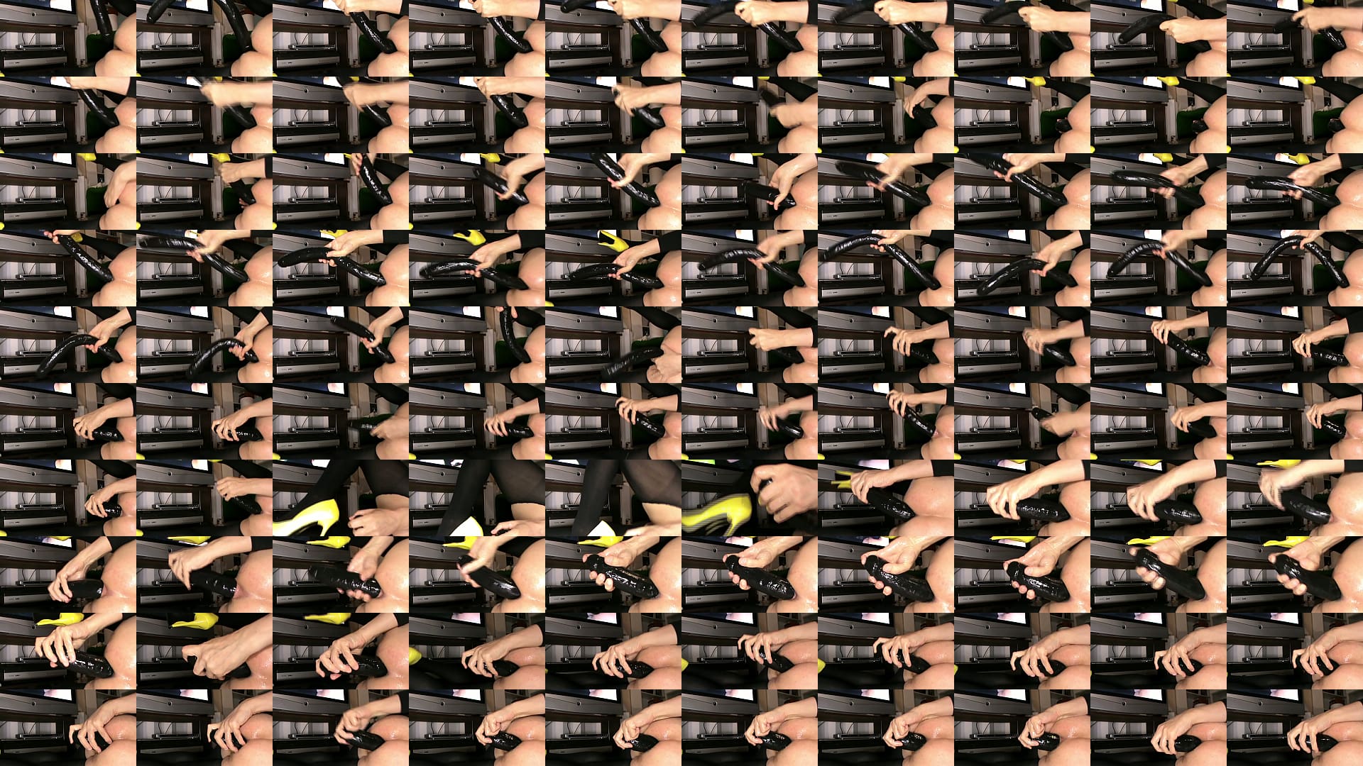 Grande dildo anale nero a due teste 1 预览图