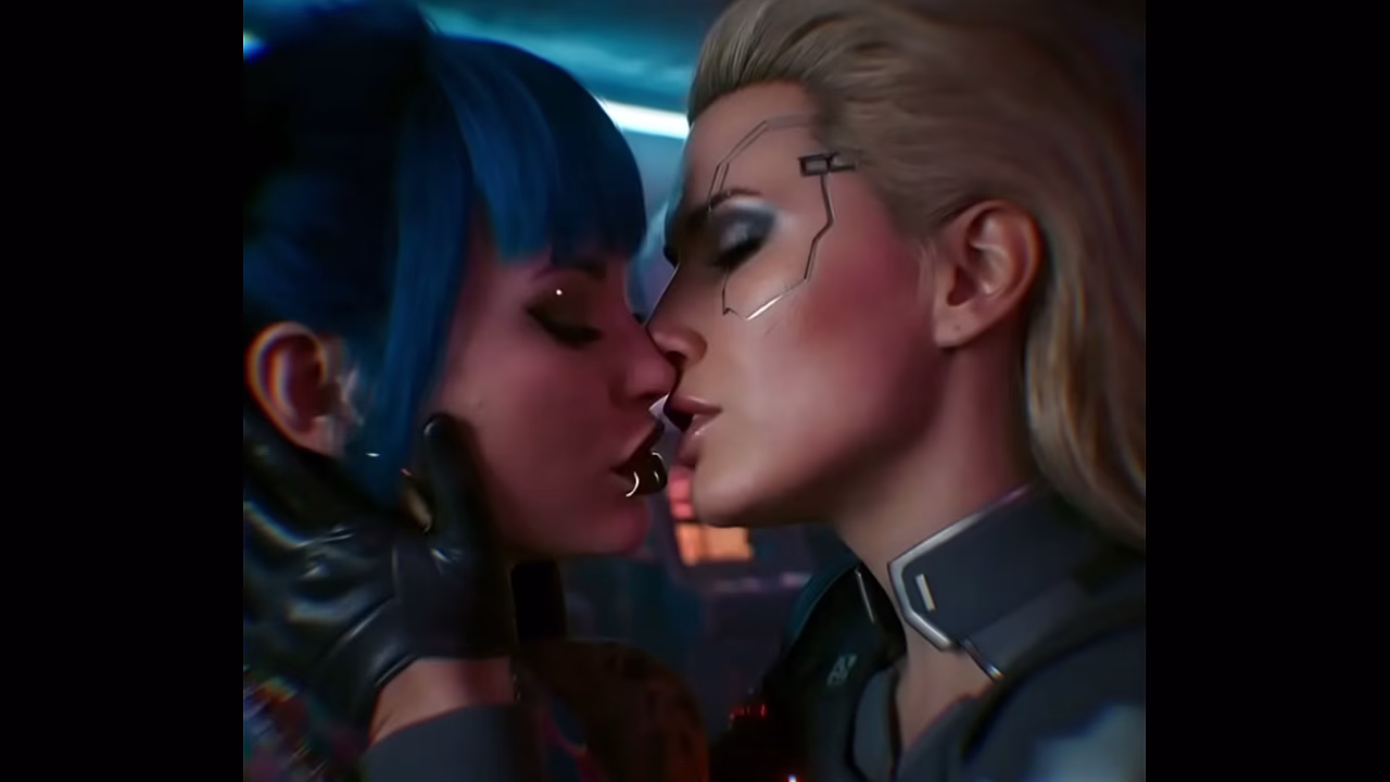 Cyberpunk 2077- City of lesbian dreams [Part 1] (AI generated)