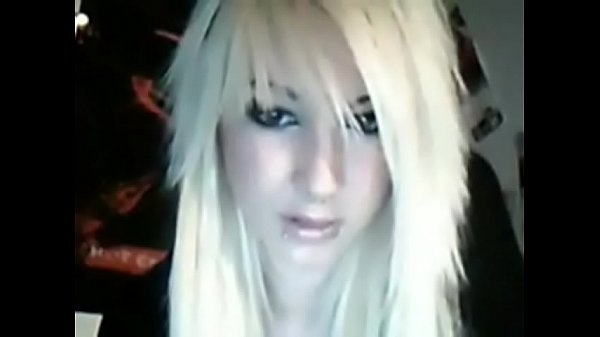 sexy blonde rubs pussy on stream