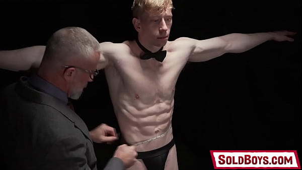 SoldBoys.com - Pale slave boy Jesse Stone is brought to the stage for inspection and testing. Legrande Wolf, Jack Dixon, and Lance Charger want to check their new property!