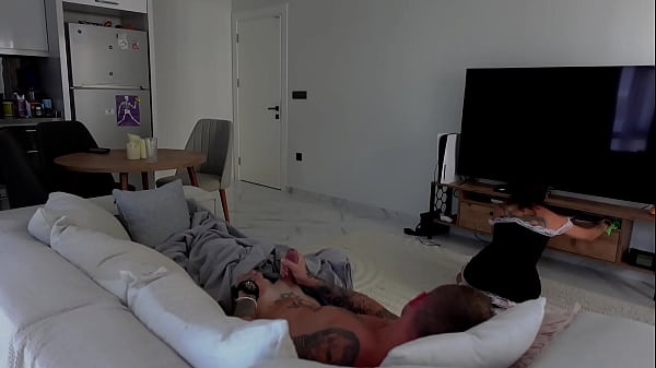 I had a fight with my wife and fucked the Maid Hard in all her Holes!