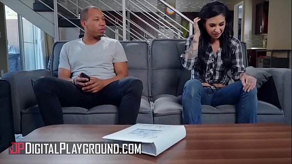(Ricky Johnson) And Sexy (Joanna Angel) Go Crazy On The Couch - Digital Playground