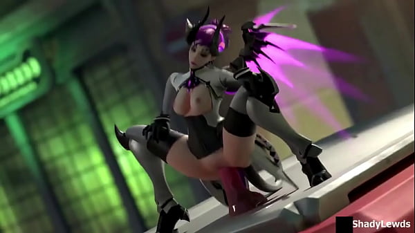 Mercy Riding A Big Dildo (With Sound)