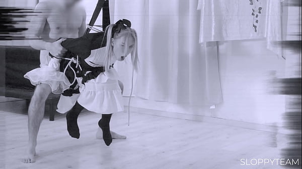 Sloppy Team - CC Blonde Teen Fucked on Swing * SUSPENSION BONDAGE Shibari BDSM