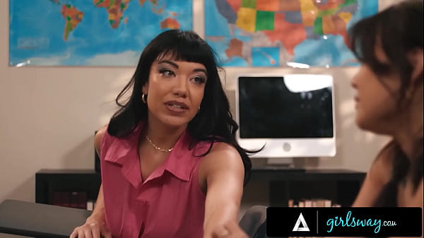 Download Video - GIRLSWAY - Petite Lulu Chu Has Passionate Fuck With Stepmom Little Puck & Teacher Crush Chloe Amour