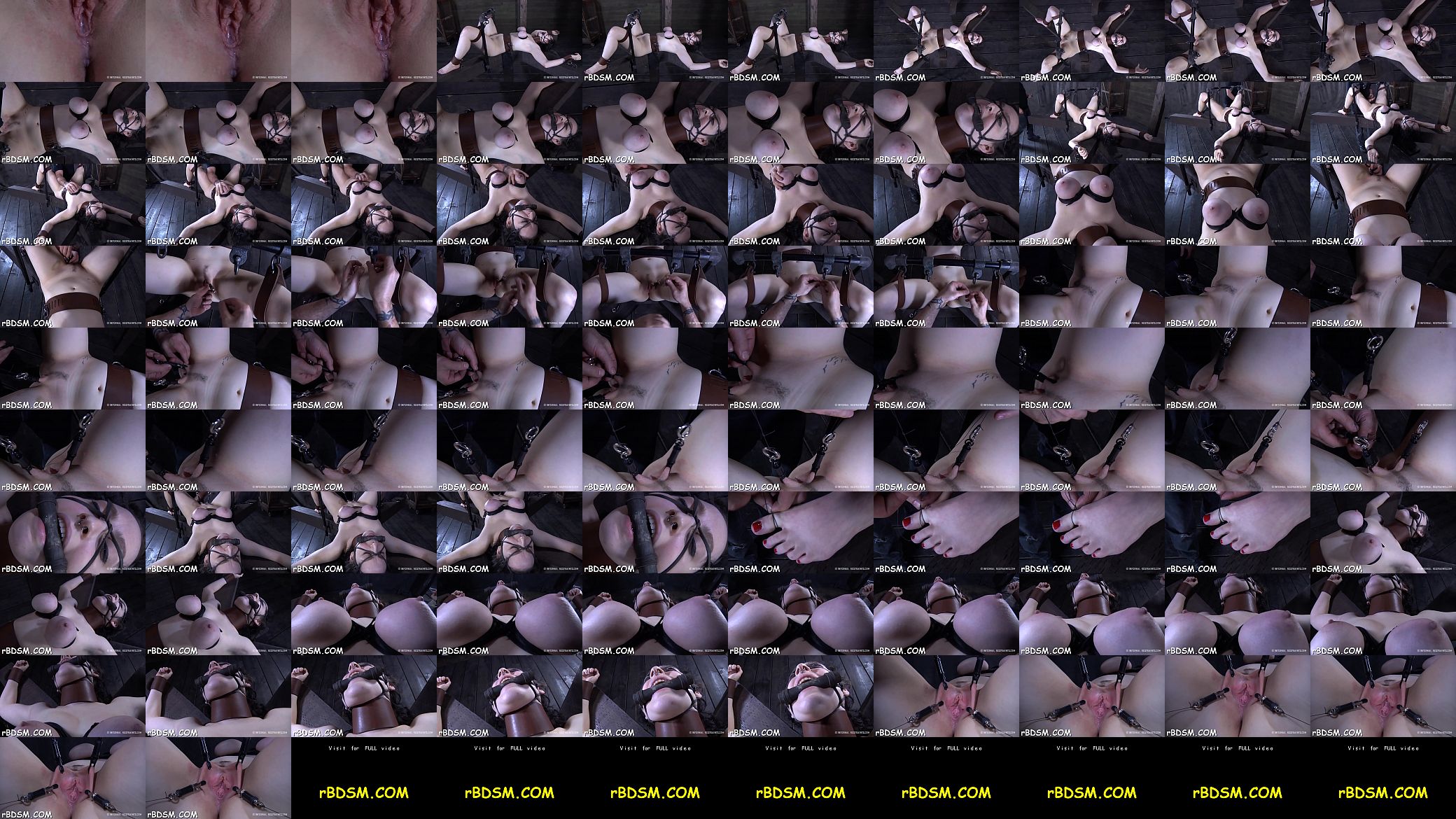 Bounded beauty receives hardcore gratifying on her clits 预览图