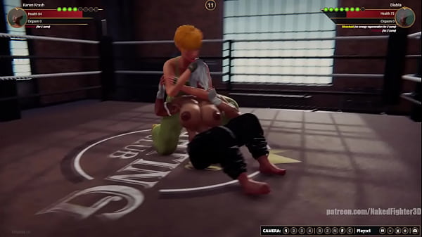 Karen Krash VS Diabla (Naked Fighter 3D) 6 min