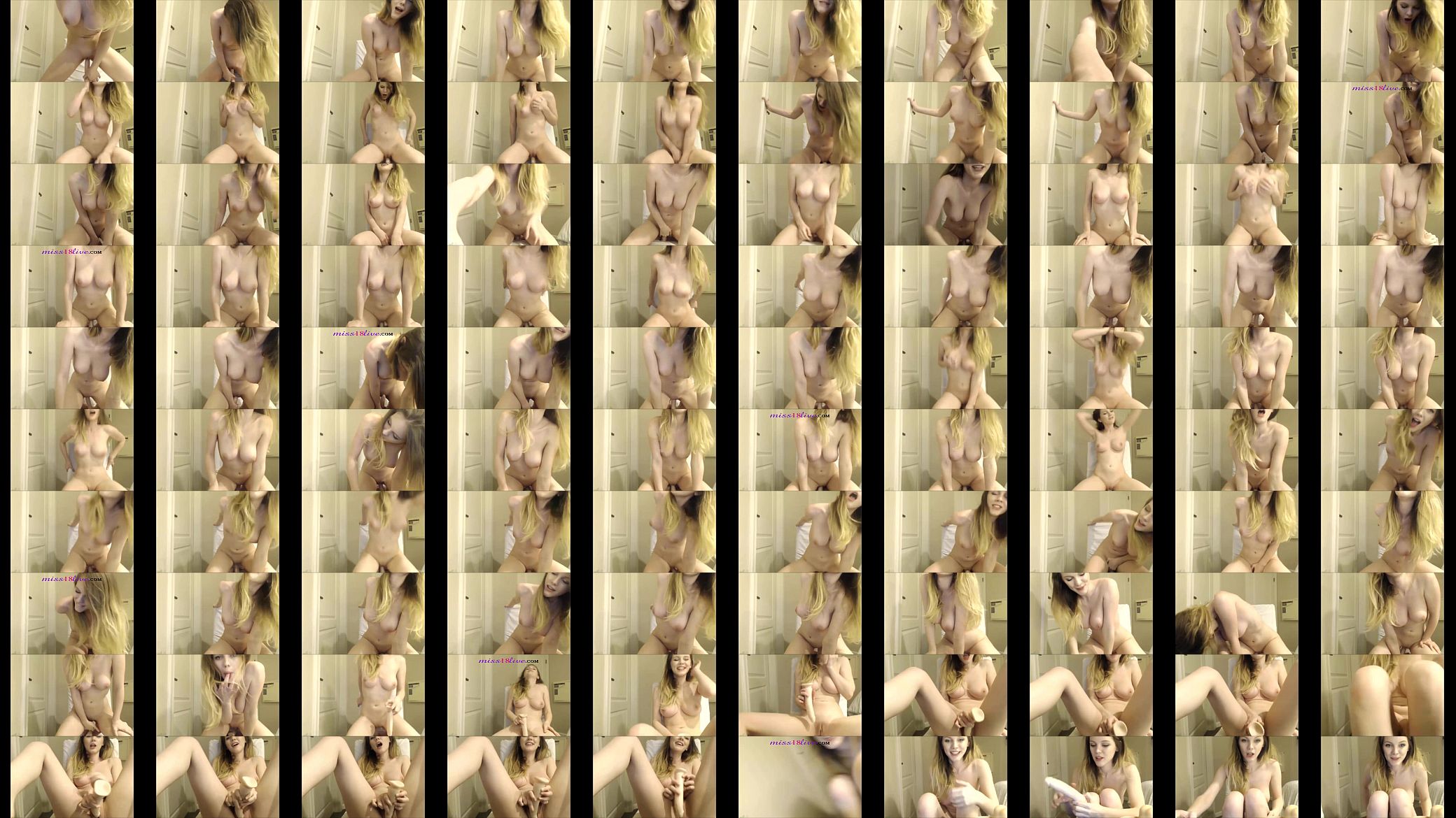 Miss18Live -  amazing cam girl rides cock 预览图