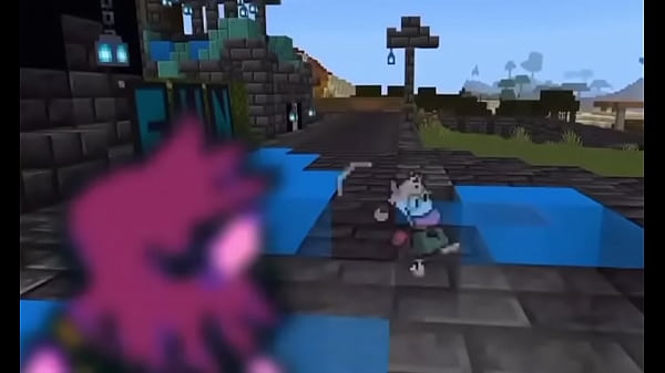 thumb ralsei digs straight down in minecraft