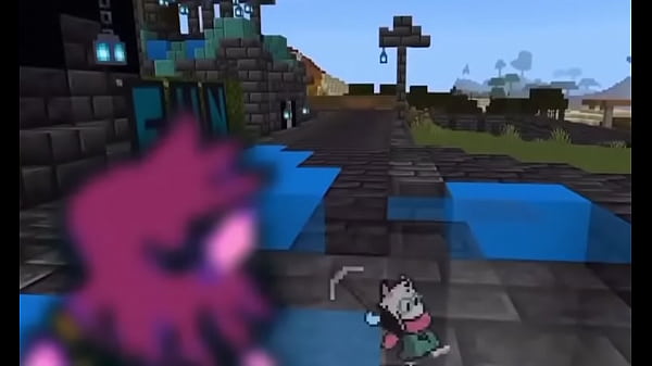 thumb ralsei digs straight down in minecraft