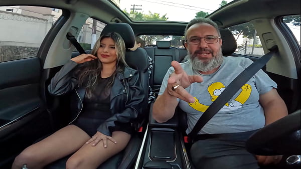 A Latina from Bolivia Bianca Lima gets into Ted's ride with her giant breasts