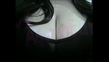 hotwife otaku nerdy Watching Hentai (Akane wa Tsumare Somerareru) while playing with her Big Tits #4