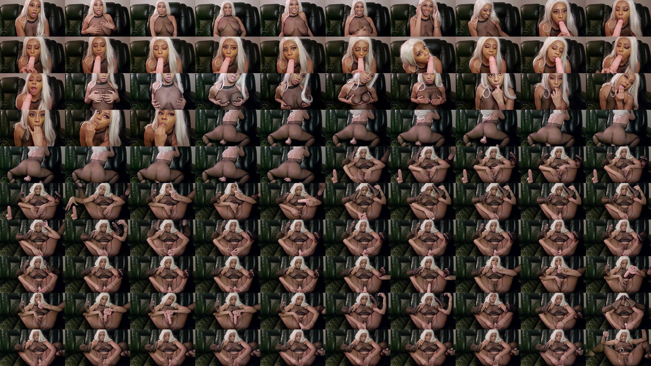 Hot Blonde Teen IslaCox Squirts in Fishnets All Over Huge Natural Tits 预览图