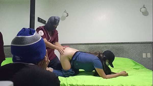 Cuckold husband brought his wife to the hotel and I fucked her like a whore in front of her eyes
