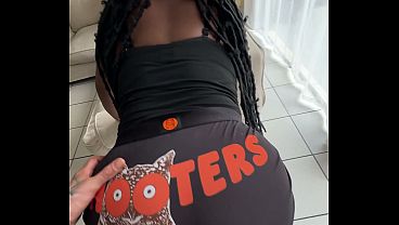 BootyClapper187 - Ripped a Small Hole in my Booty Shorts and Got a Creampie