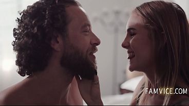 Teen screams in pleasure when step dad enters her