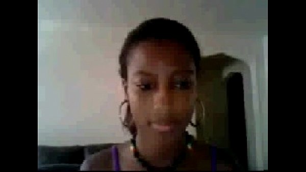 Ebony Teen Playing With Webcam  - more videos on dslwebcam.com