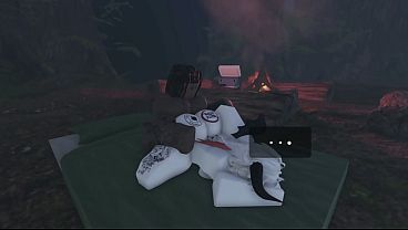 Cheating pawg almost gets caught with BBC on neighbors property (Roblox)