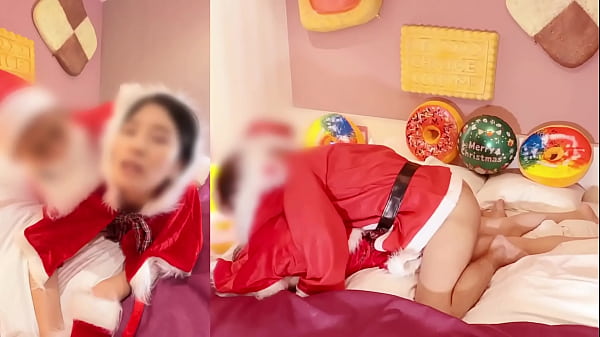 [Erotic Santa panting with an adult toy] Special creampie gift for Christmas! dirty talk cosplay