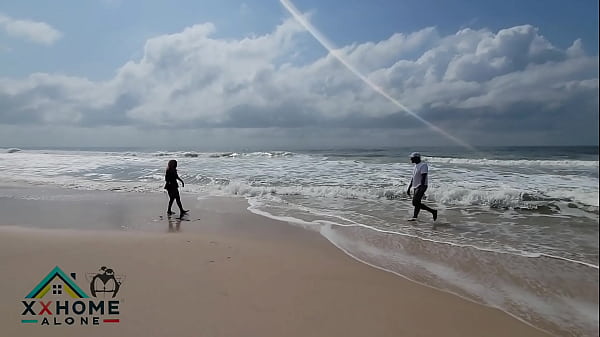 Sex Addicted Naughty Teen Had Sex On The Beach For The First Time.