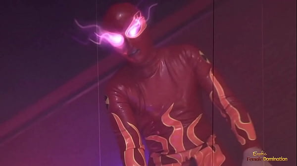 Horny babes summon a masked guy that uses his big cock to fill up their tight juicy pussies.
