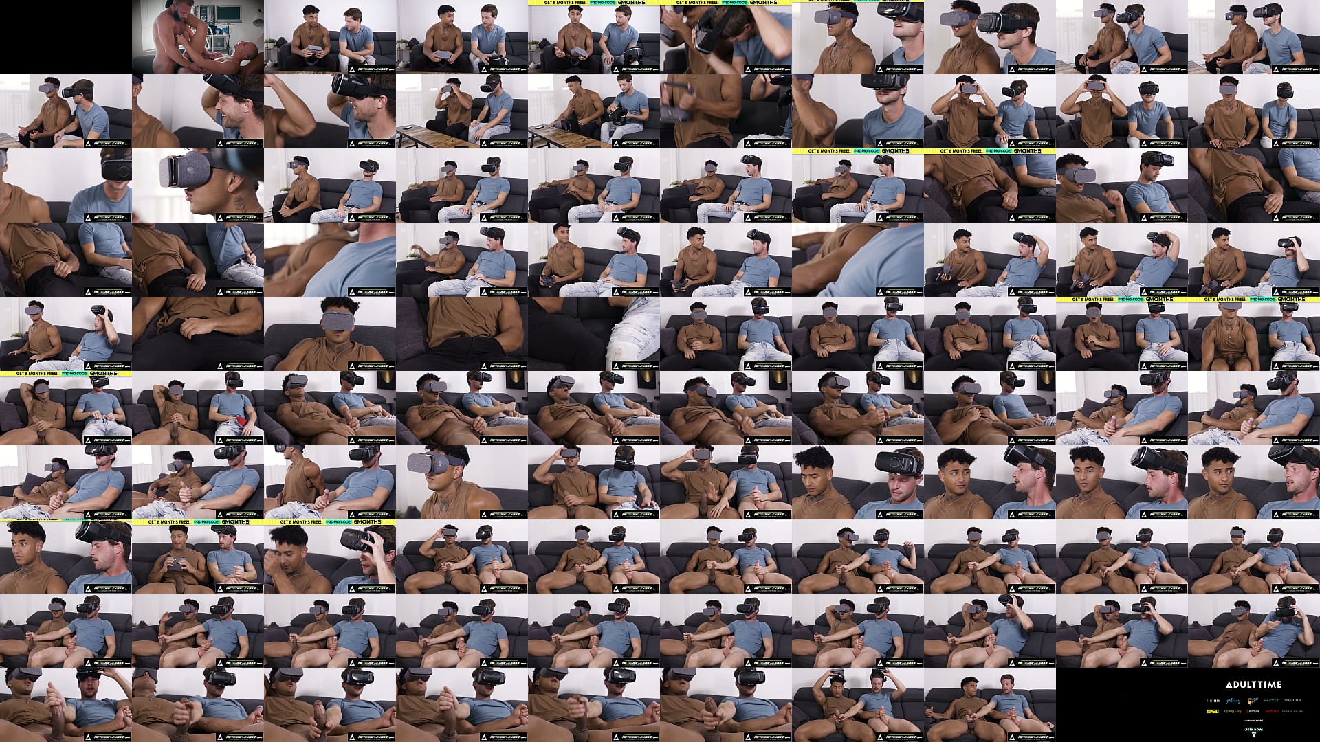 HETEROFLEXIBLE - Buddies Kenzo Alvarez &amp; Benjamin Blue Get Hard Watching VR Porn Together - PART 1 预览图