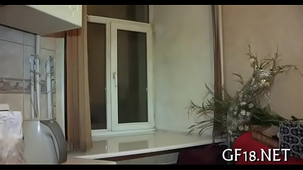 That babe plays with big dick of man