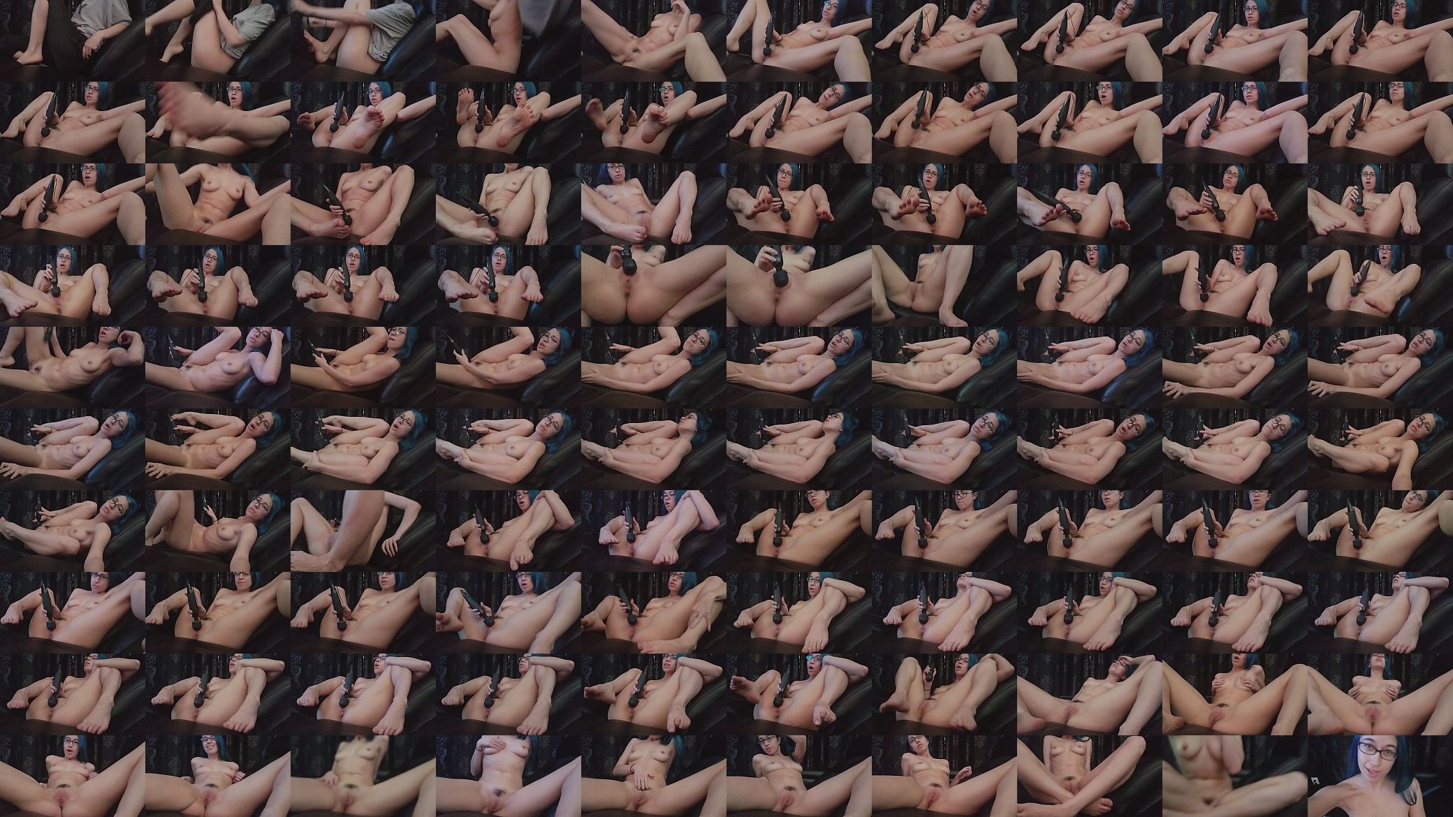 Masturbating in Daddy&#039;s chair! Showing you my feet, tits, and pussy. Alex Coal 预览图