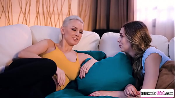 Lesbian milf fingers petite stepdaughter