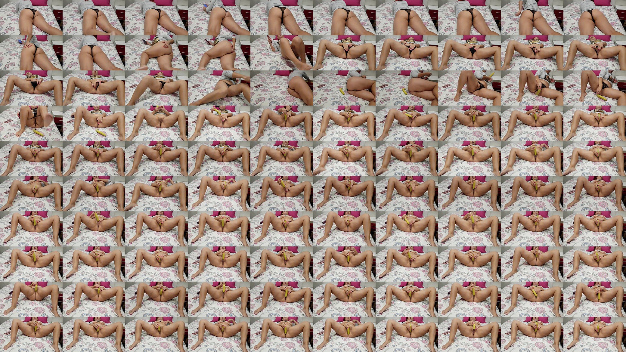 PORNO CASERO Mi novio no esta en casa y tengo el co&ntilde;o ardiendo y me juego con una banana 预览图