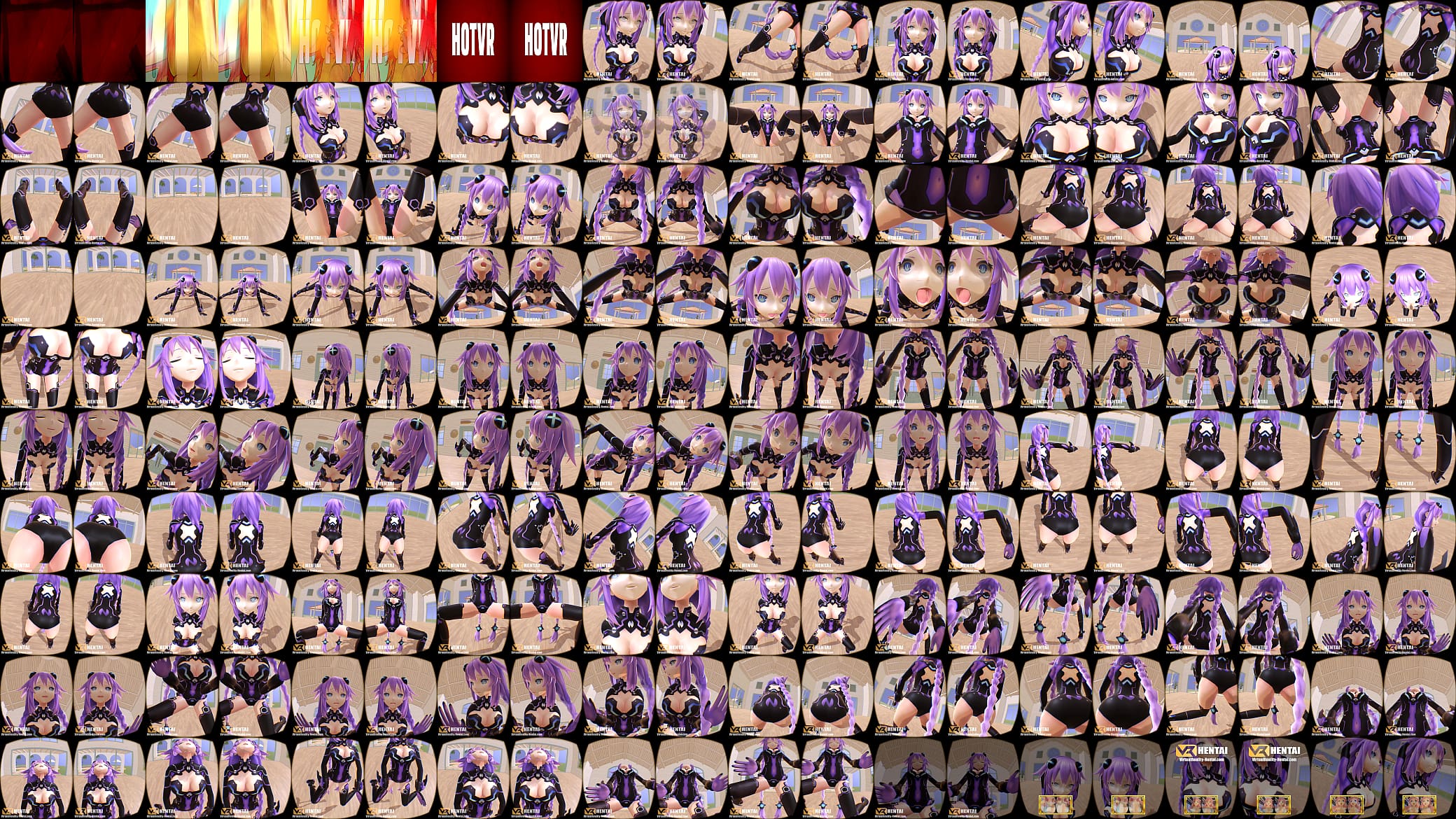 Hyperdimension Neptunia - Purple Heart in 3D SBS 预览图