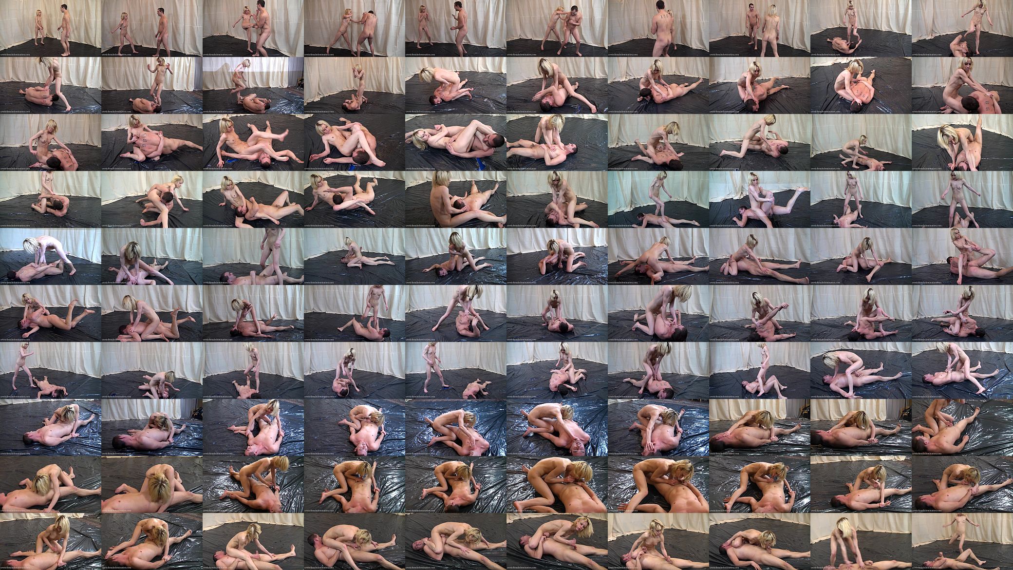 Kick-Boxing Girl Showing Off Her Skills In a Nude Mixed Fight 预览图
