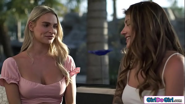Tattooed brunette asks gf if she wants to try pussy licking