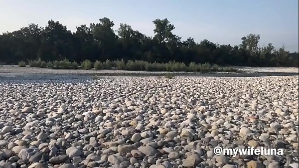 Luna Gets Fucked Outdoors by the River – Slutty MILF Wife Loves Public Sex