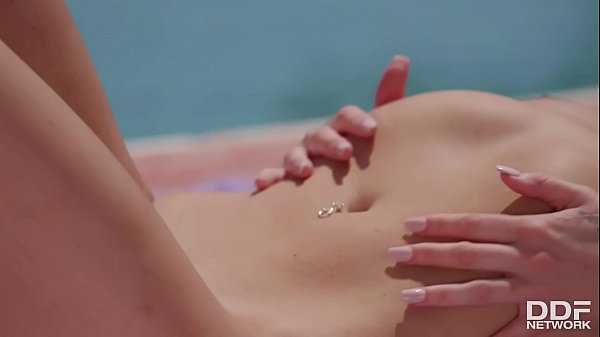 Luxury Babe Christiana Cinn Poolside Orgasm session