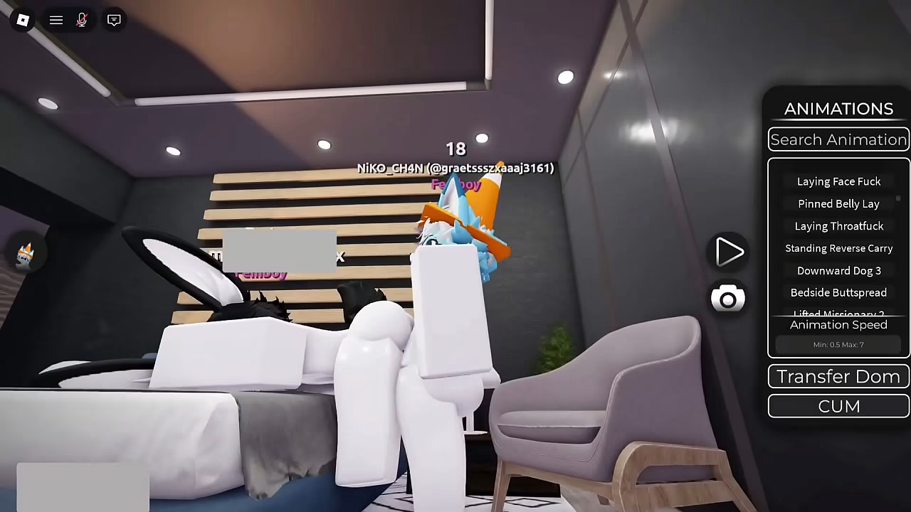 Furry sex in Roblox