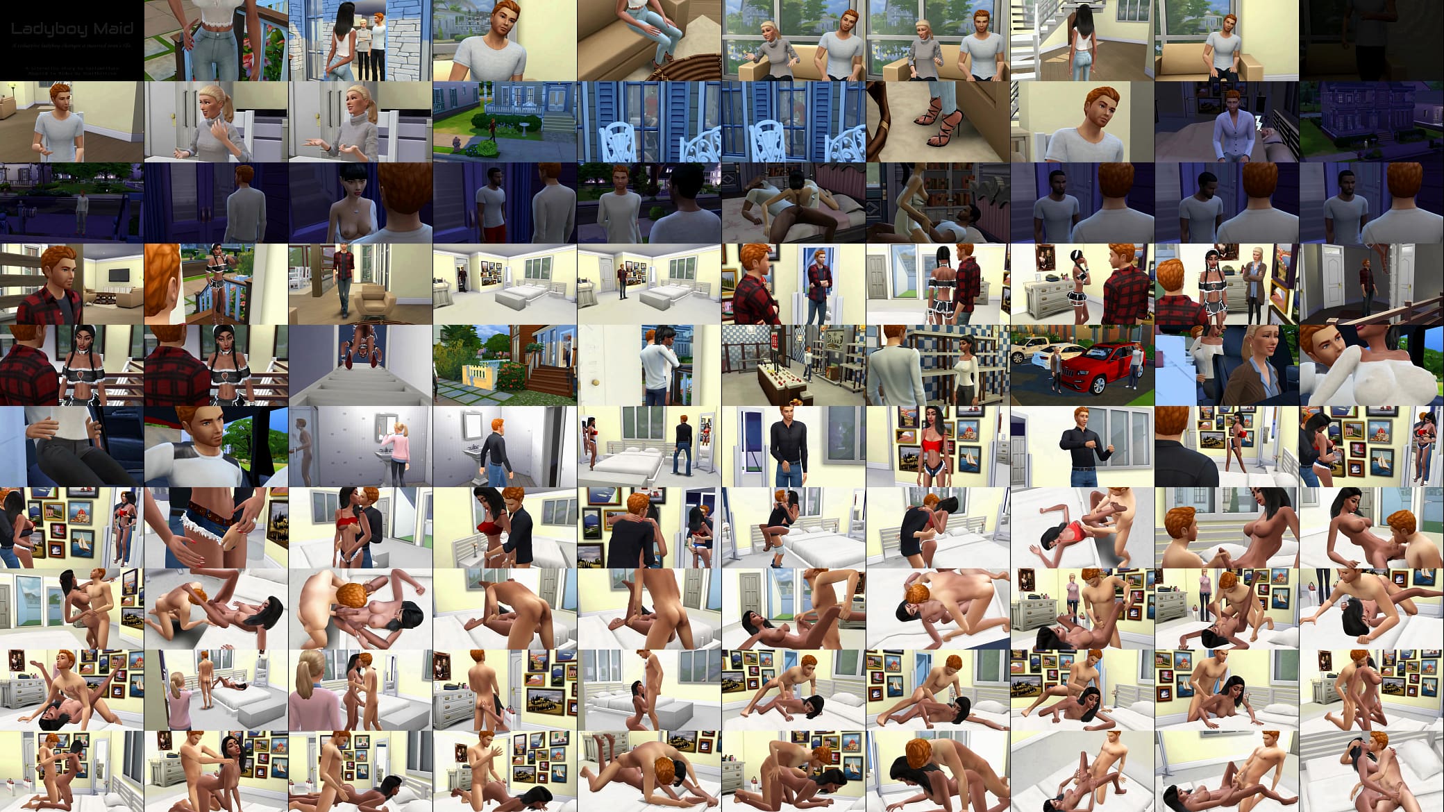 Ladyboy Maid (Sims 4) 预览图