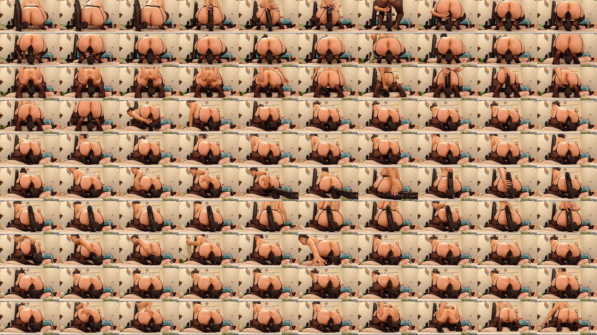 riding a big dildo in my juicy asshole live on webcam 预览图